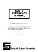 Synertek Systems SYM-1 Reference Manual preview