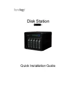 Synology DS509+ Quick Installation Manual предпросмотр