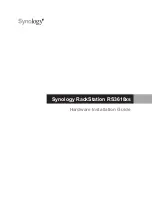 Предварительный просмотр 1 страницы Synology RackStation RS3618xs Hardware Installation Manual