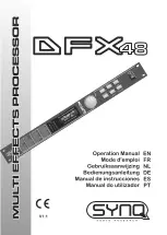 SYNQ AUDIO RESEARCH DFX 48 Operation Manual preview