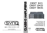 Preview for 1 page of SYNQ AUDIO RESEARCH DIGIT 1K0 Operation Manual