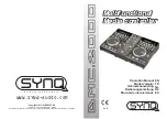 SYNQ AUDIO RESEARCH DMC.2000 Operation Manual preview