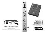 Preview for 1 page of SYNQ AUDIO RESEARCH smd.2 Operation Manual