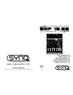 SYNQ AUDIO RESEARCH SMP 12.22 Manual preview