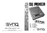 SYNQ AUDIO RESEARCH SMX-2 Operation Manual preview