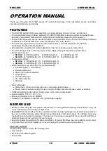 Preview for 3 page of SYNQ SE-1800 Operation Manual