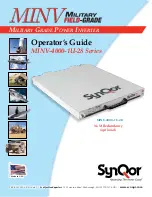 SynQor MINV-4000-1U-28 Series Operator'S Manual предпросмотр