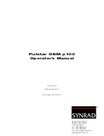 Предварительный просмотр 3 страницы Synrad Pulstar P100 Series Operator'S Manual