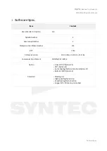 Preview for 3 page of Syntec 60W-E Wood Operation Manual