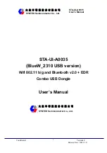 SYNTEK BLUEW-2310 miniCard User Manual предпросмотр