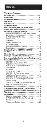 Preview for 2 page of Synthes CODMAN NEURO CODMAN CERTAS Plus Manual