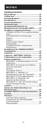 Preview for 46 page of Synthes CODMAN NEURO CODMAN CERTAS Plus Manual