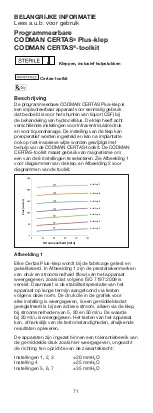 Preview for 71 page of Synthes CODMAN NEURO CODMAN CERTAS Plus Manual