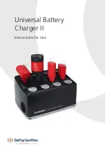 Предварительный просмотр 1 страницы Synthes Universal Battery Charger II Instructions For Use Manual