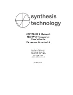 Preview for 1 page of Synthesis Technology MOTM-650 User Manual