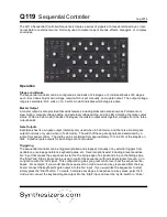 Preview for 1 page of Synthesizers.com Q119 Manual