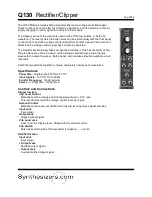 Preview for 1 page of Synthesizers.com Q130 Quick Start Manual