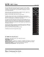 Synthesizers.com Q170 MIDI Gates Manual preview