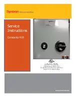 Syntron Material Handling Conductor 420 Service Instructions Manual предпросмотр