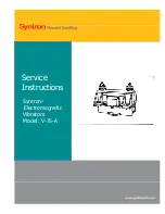 Предварительный просмотр 1 страницы Syntron Material Handling V-75-A Service Instructions Manual