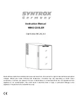 Preview for 6 page of Syntrox Chef Kuhler WK-25L-8-3 Instruction Manual