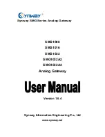 Synway AMG1008 User Manual предпросмотр