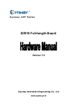 Preview for 1 page of Synway BRI16 Hardware Manual