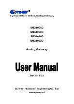 Synway SMG-D Series User Manual предпросмотр