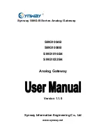 Предварительный просмотр 1 страницы Synway SMG1004B User Manual