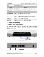 Предварительный просмотр 9 страницы Synway SMG1004B User Manual