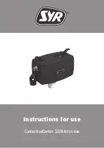 Preview for 1 page of SYR ConnectionCenter 3228 All-in-one Instructions For Use Manual