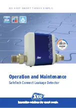 Preview for 1 page of SYR SafeTech Connect Operation And Maintenance