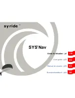 Syride SYS'Nav User Manual preview