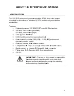 Preview for 9 page of Syscom Video DSP COLOR CAMERA Instruction Manual