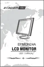 Предварительный просмотр 1 страницы Syscom Video EPMON24A User Manual