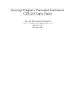 Syscomp CTR-201 User Manual preview