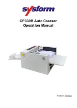 SYSFORM CP330B Operation Manual preview