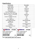 Preview for 6 page of SYSFORM CP330B Operation Manual