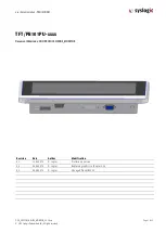 syslogic TFT/PB101PU Series User Documentation предпросмотр