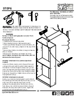 Предварительный просмотр 12 страницы System Build 9860333 Instruction Booklet