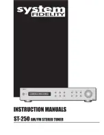 Preview for 1 page of System Fidelity ST-250 Instruction Manuals