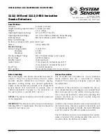 Preview for 1 page of System Sensor 1112/24B Installation And Maintenance Instructions