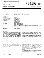 System Sensor 1400A Direct Wire Installation And Maintenance Instructions preview