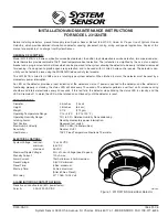 Preview for 1 page of System Sensor 2312/24TB Installation And Maintenance Instructions