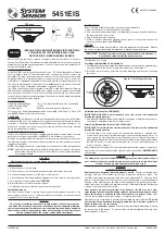 System Sensor 5451EIS Installation And Maintenance Instructions предпросмотр