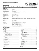 Предварительный просмотр 1 страницы System Sensor 8100A FAAST Installation And Maintenance Instructions Manual