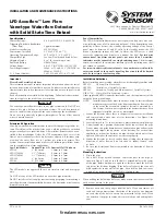 System Sensor Accuflow LFD20 Installation And Maintenance Instructions предпросмотр