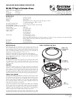 Предварительный просмотр 1 страницы System Sensor B110LP Installation And Maintenance Instructions