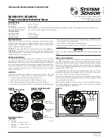 System Sensor B224BI-WH Installation And Maintenance Instructions предпросмотр