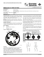 Предварительный просмотр 1 страницы System Sensor B501A Installation And Maintenance Instructions